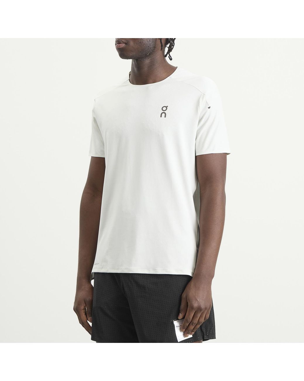 On Shoes White Performance T-Shirt for men