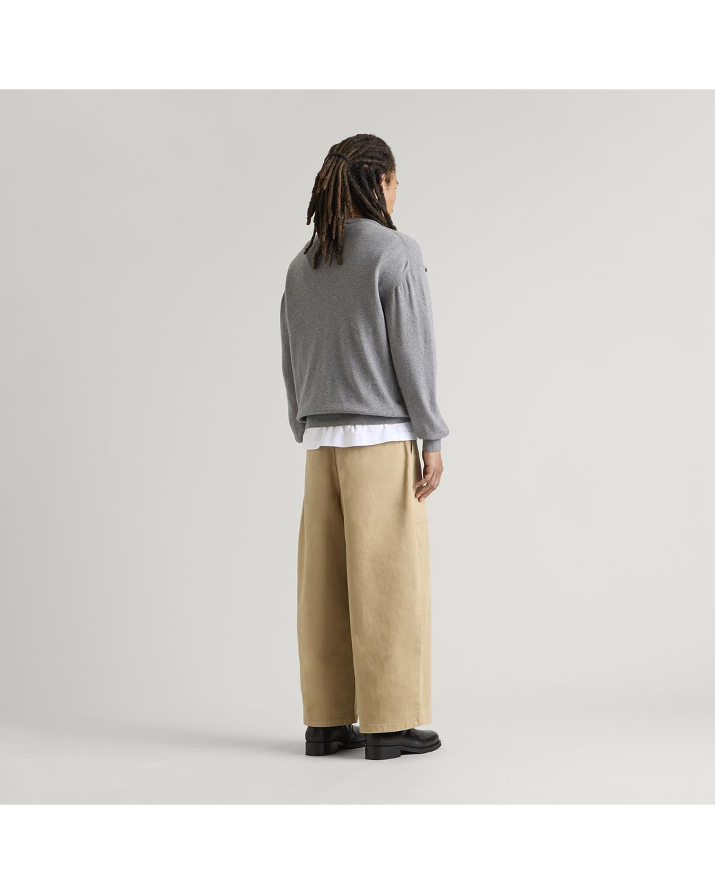 END. Gray Monogram Jumper for men