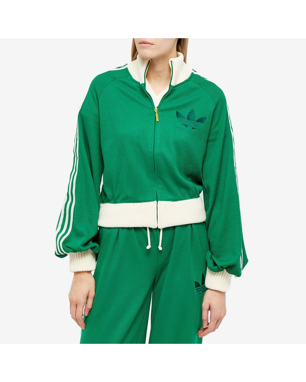 adidas Adicolor 70s Blouson Track Top in Green | Lyst