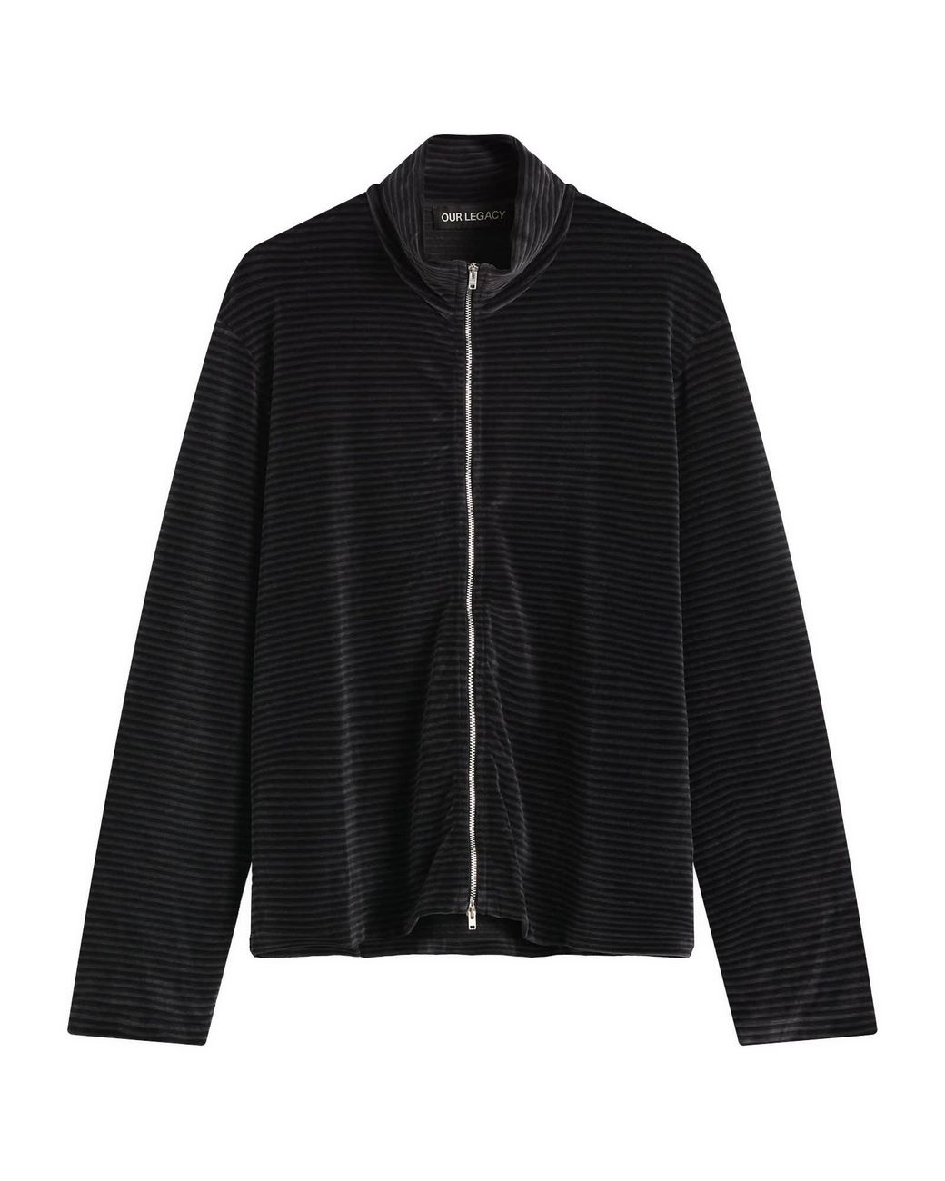 Our Legacy Shrunken Fullzip Polo in Black for Men | Lyst UK