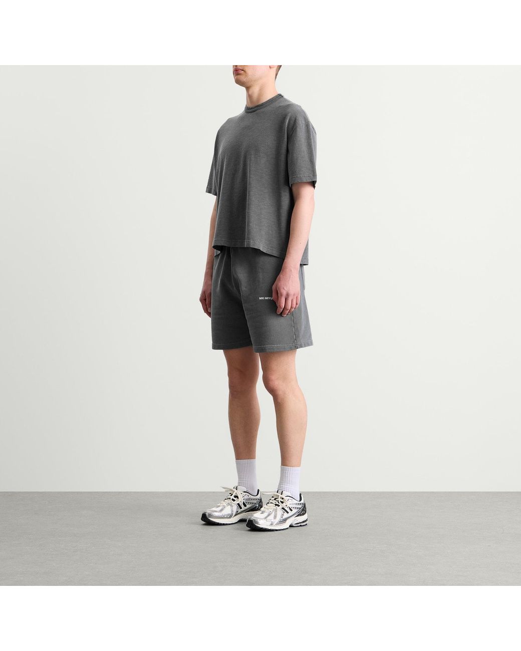 MKI Miyuki-Zoku Gray 220 Gsm Slub T-Shirt for men