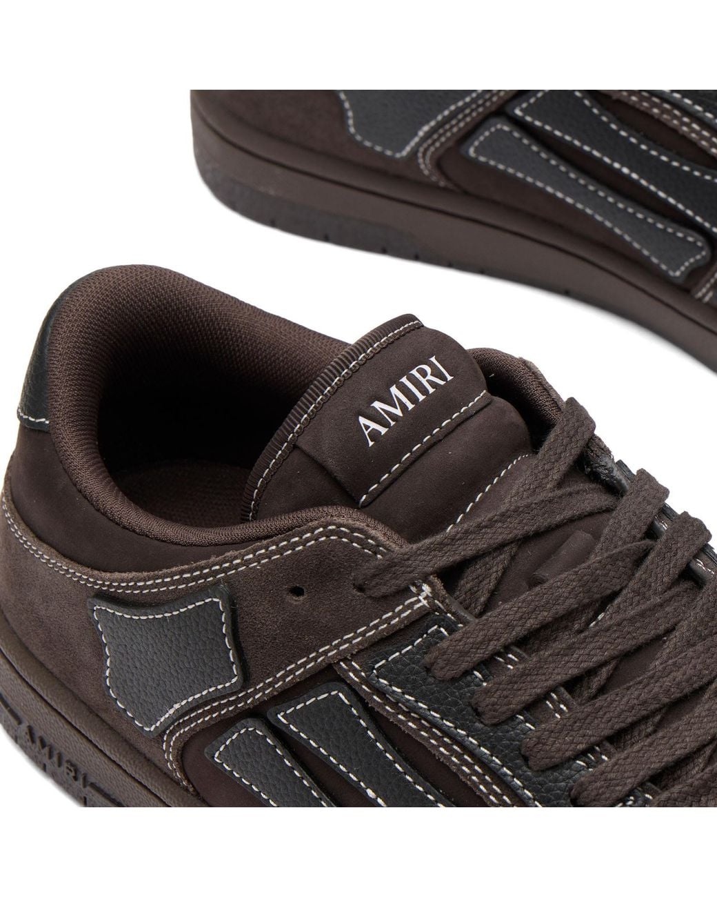Amiri Brown Skel Low Top Sneaker for men