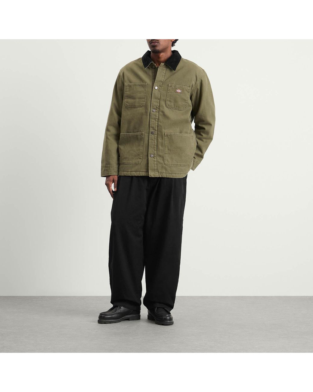 Dickies Green Lined Canvas Chore Jacket for men