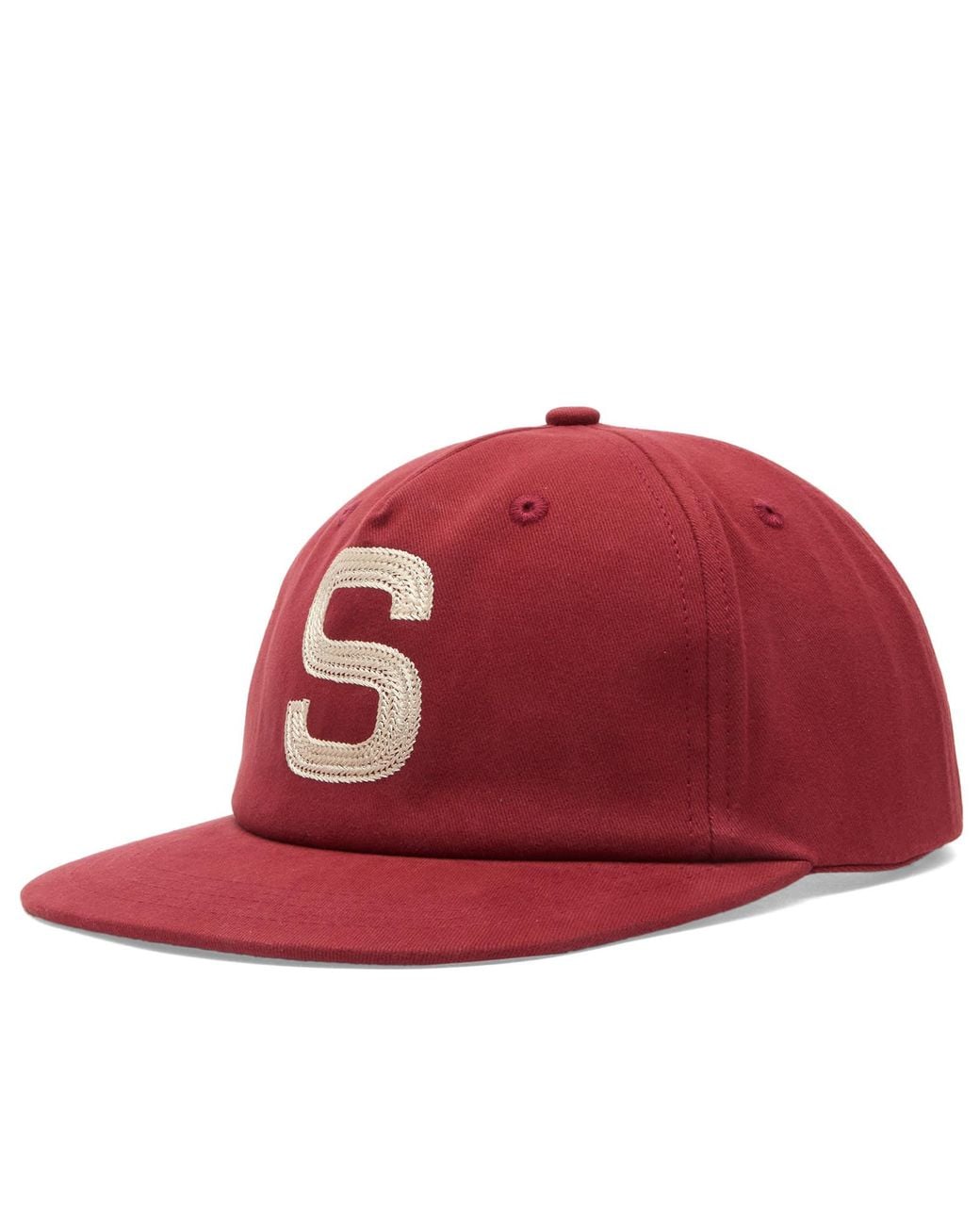 House Of Sunny Red Chain Stitch Emblem Cap