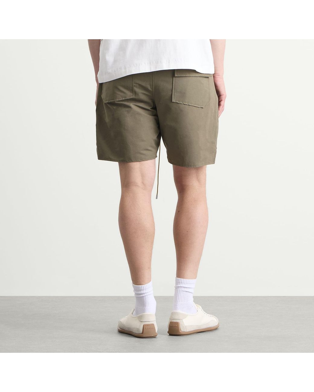 Rhude Green Logo Shorts for men