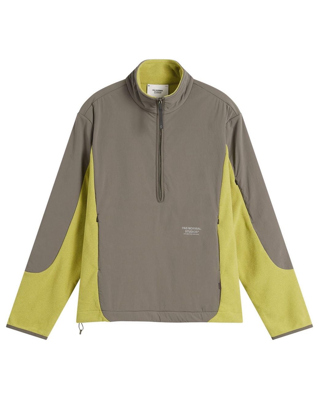 Pas Normal Studios Green Off-Race Light Half-Zip Fleece for men