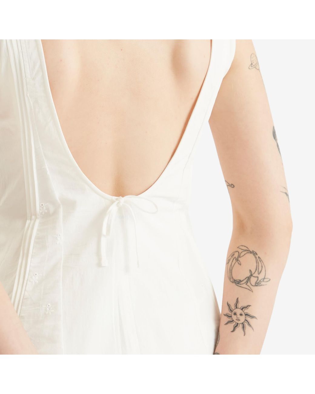 Peachy Den Renee Mini Slip Dress in White | Lyst