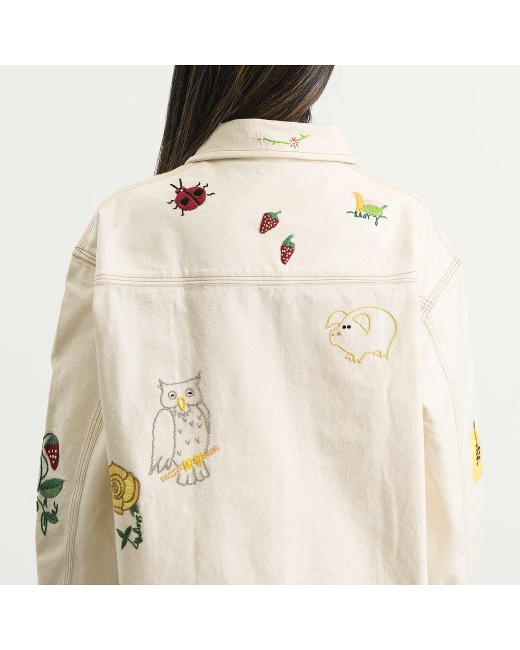 STORY mfg. Natural Hand Embroidered Amba Jacket