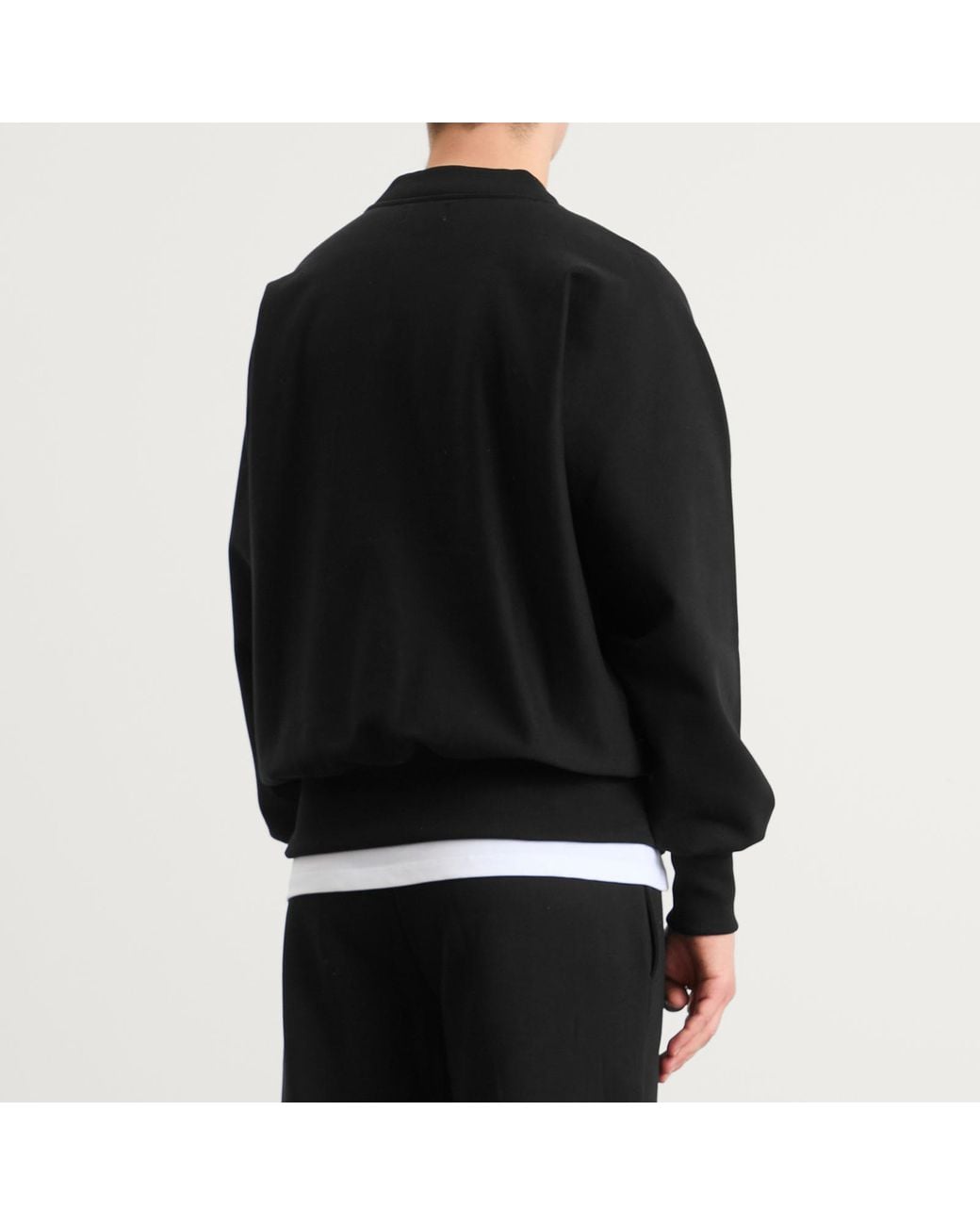 Late Checkout Black Script Crewneck Sweatshirt for men