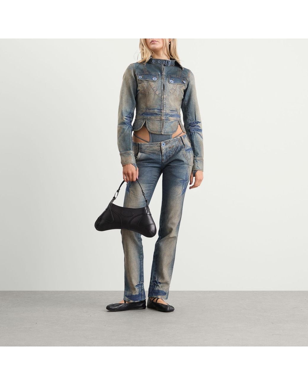 Miss Sixty Blue Knwls X Low Waisted Jeans