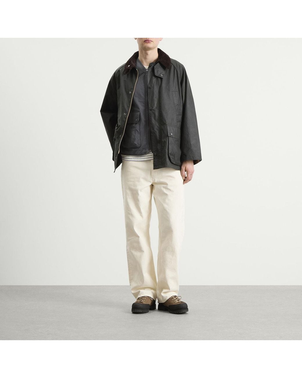 Barbour Black Os Bedale Wax Jacket for men