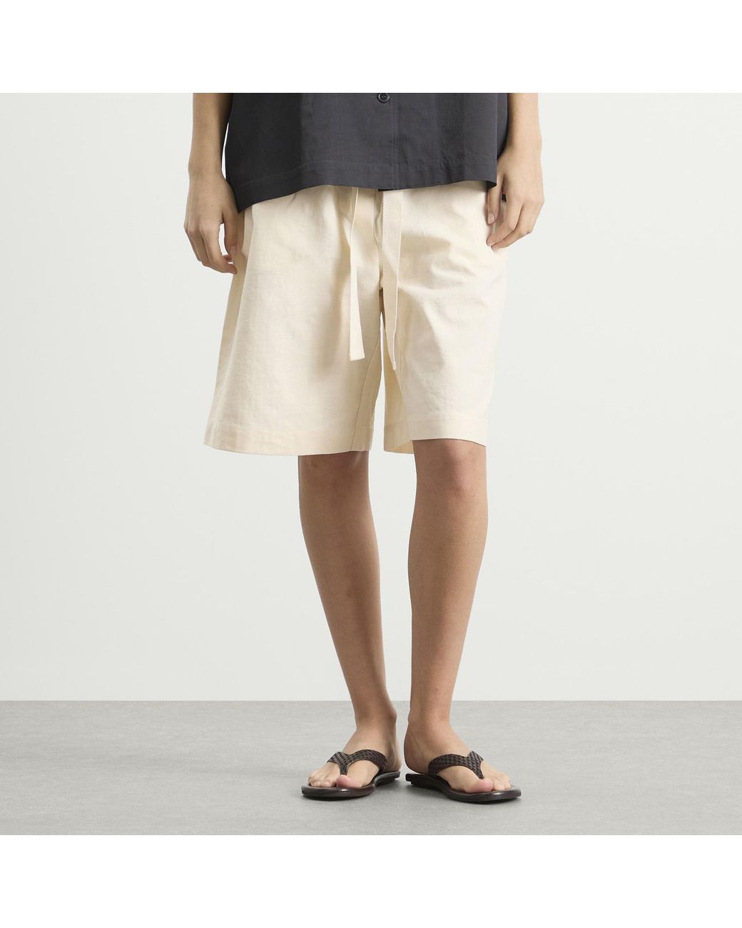 Studio Nicholson Natural Demba Elasticated Shorts
