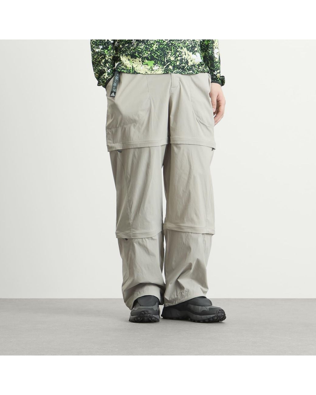 Nike Gray Acg Five Towers Zip Off Pants for men