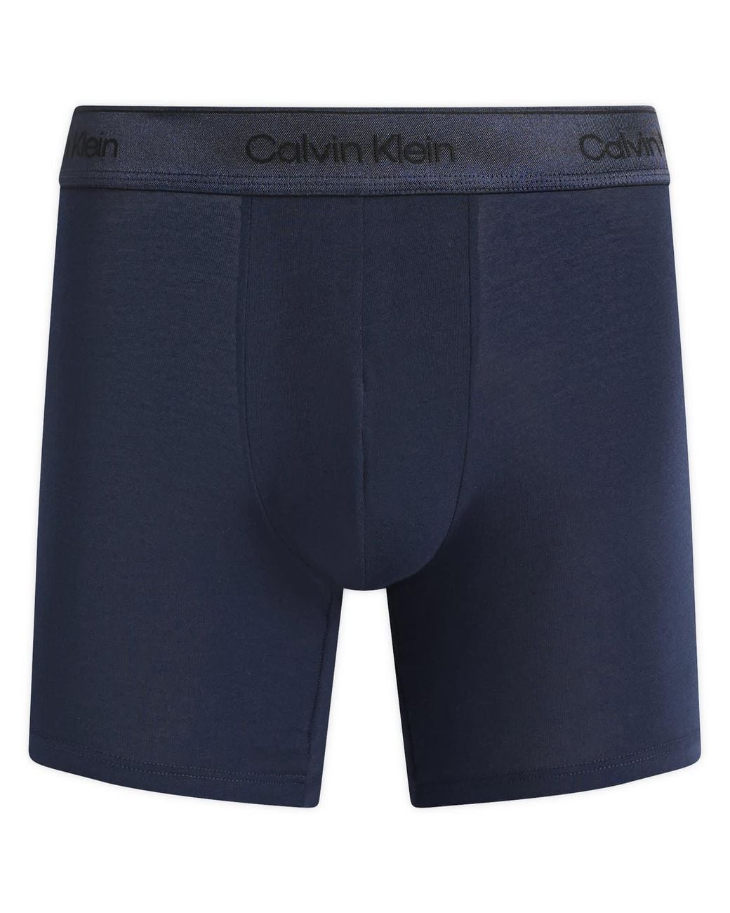Calvin Klein Icon Cotton Stretch Shine Boxer Brief in Blue for Men | Lyst