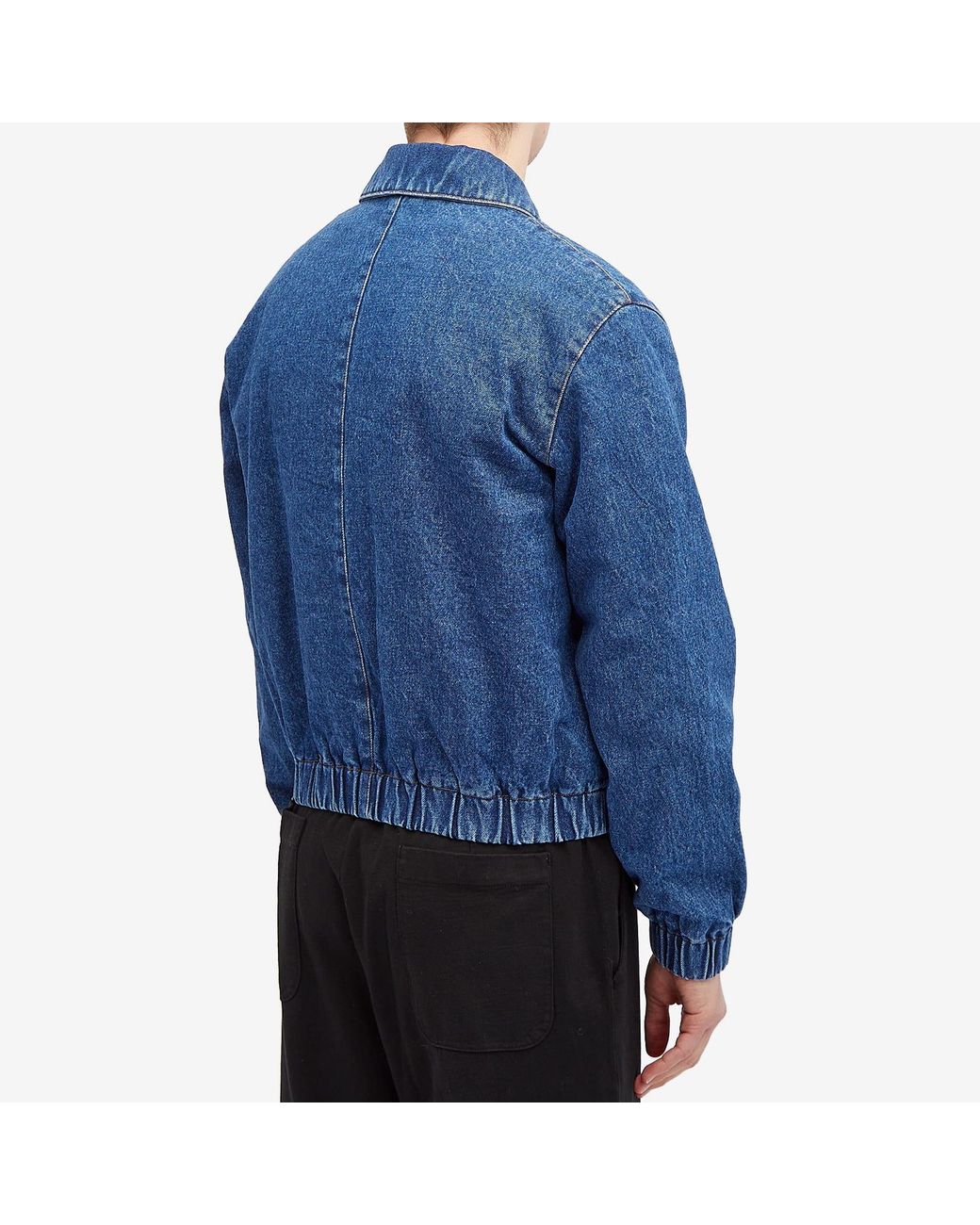 ami出品 ami-Blue-Zipped-Denim-Bomber-