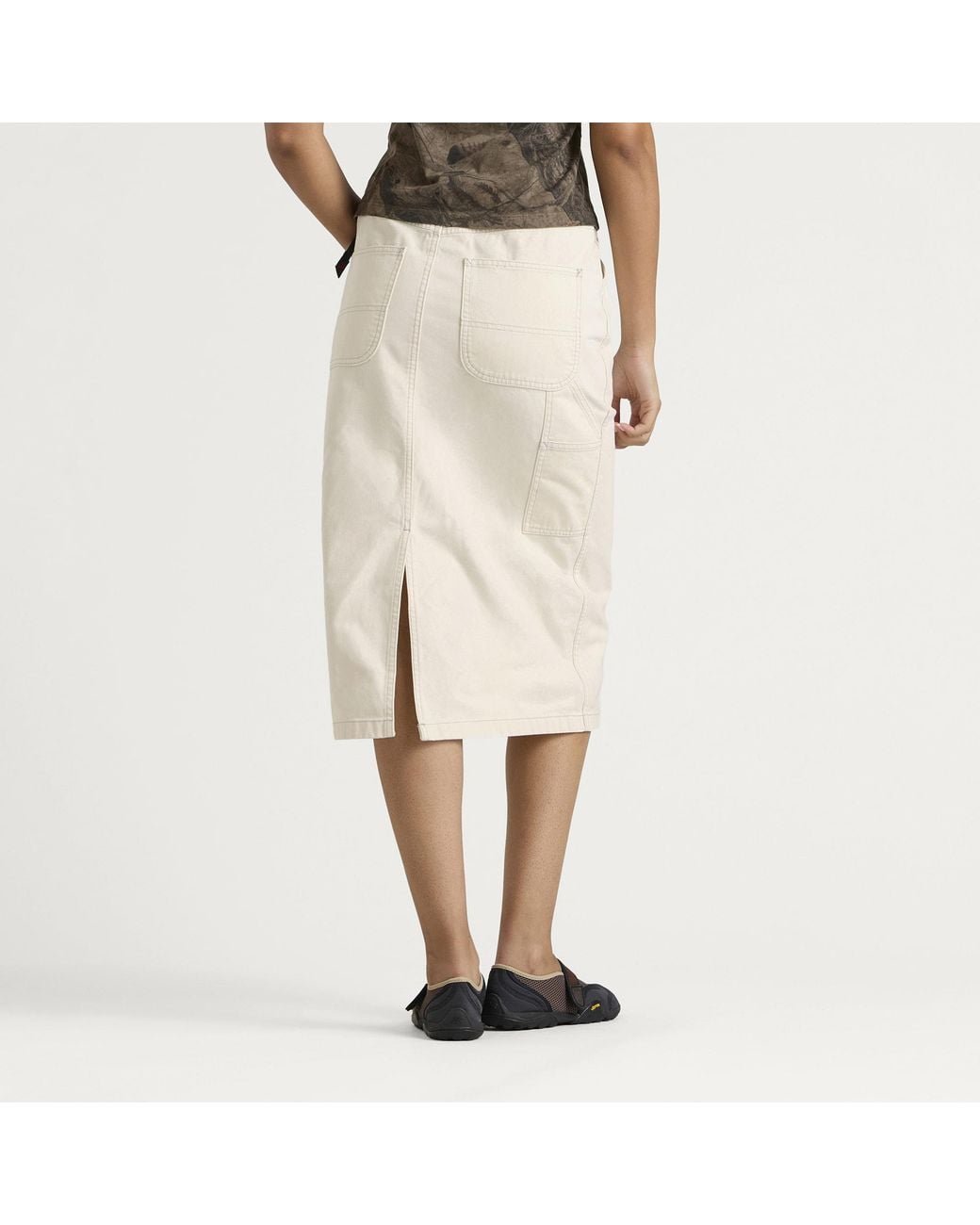 Gramicci Natural Denim Carpenter Midi Skirt