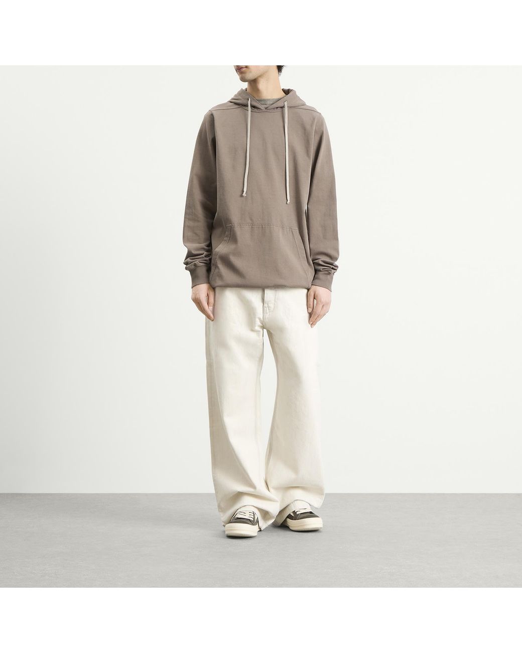 Rick Owens Brown Pullover Hoodie for men