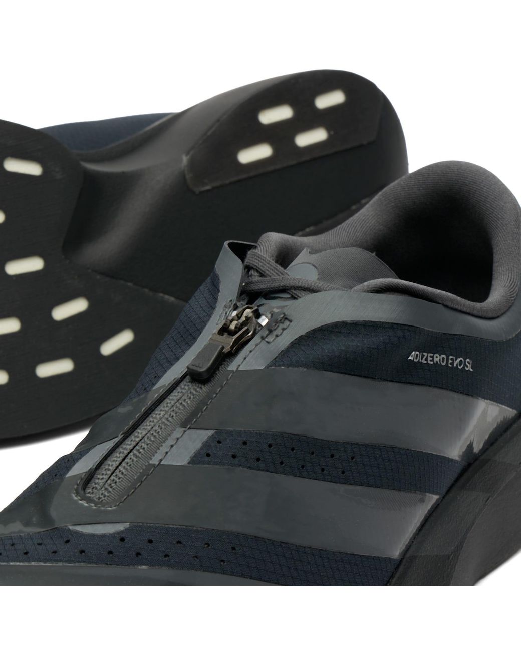 Adidas Black Adizero Evo Sl Zip-Up Sneaker