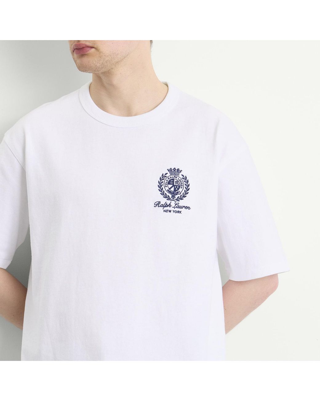 Polo Ralph Lauren White Crest Logo T-Shirt for men