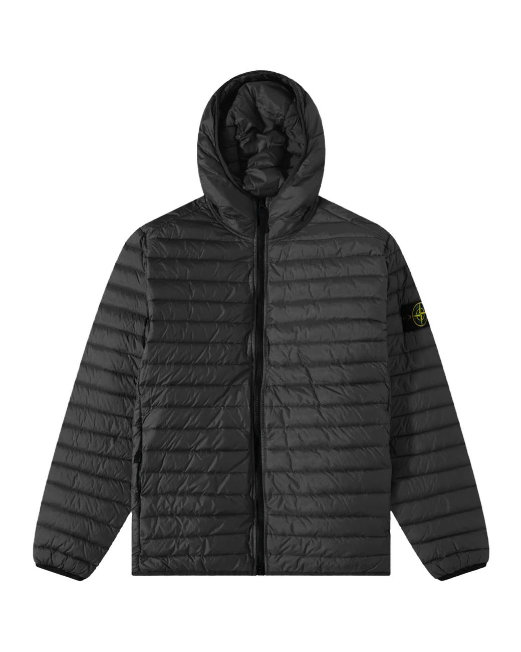 Stone island garment dyed micro yarn hooded down best sale jacket