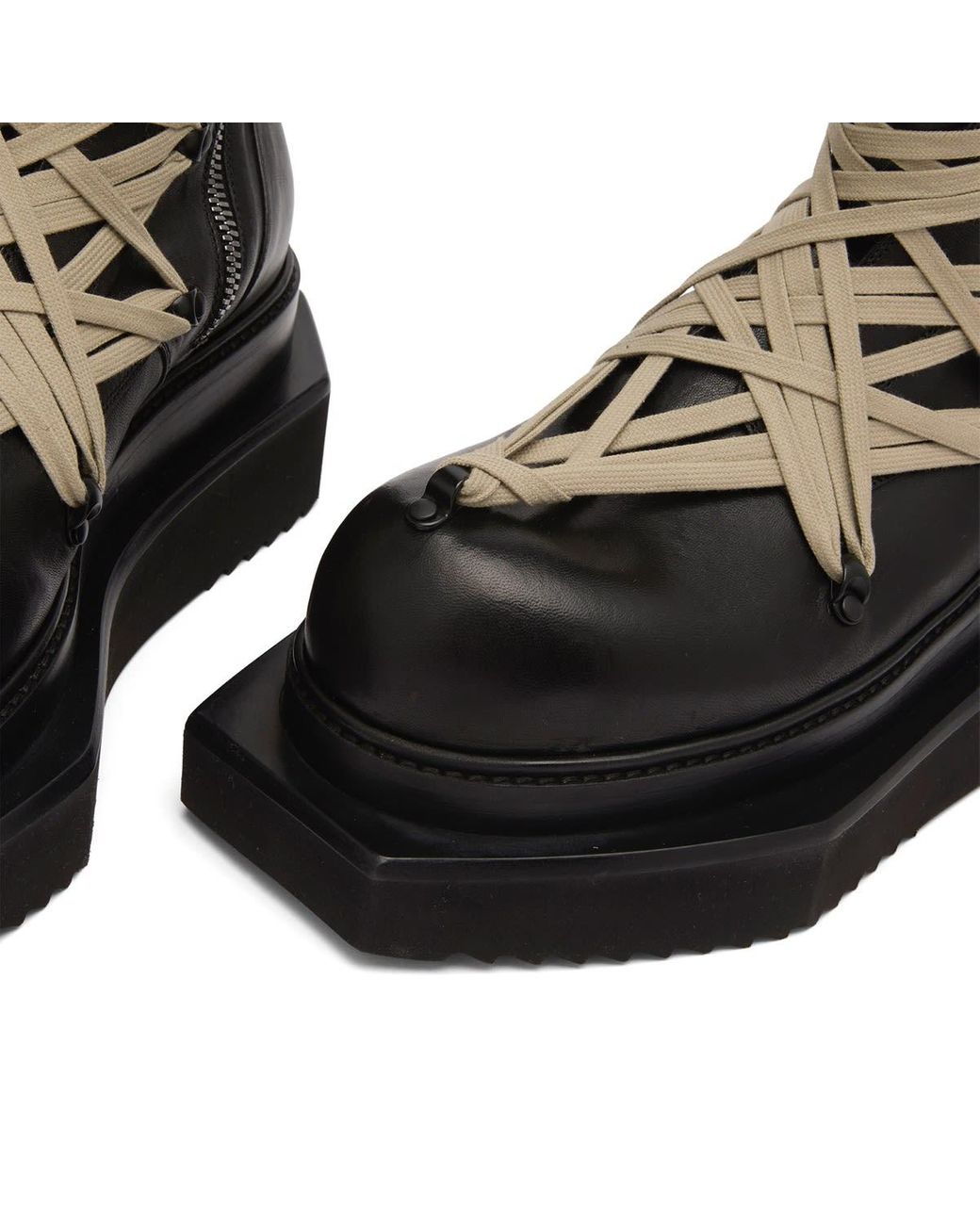 Rick Owens Megalace Turbo Cyclops Boot in Black for Men | Lyst