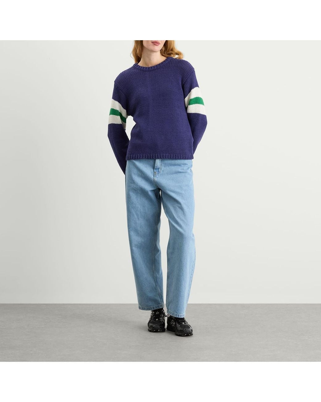 Obey Blue Zone Stripe Sweater