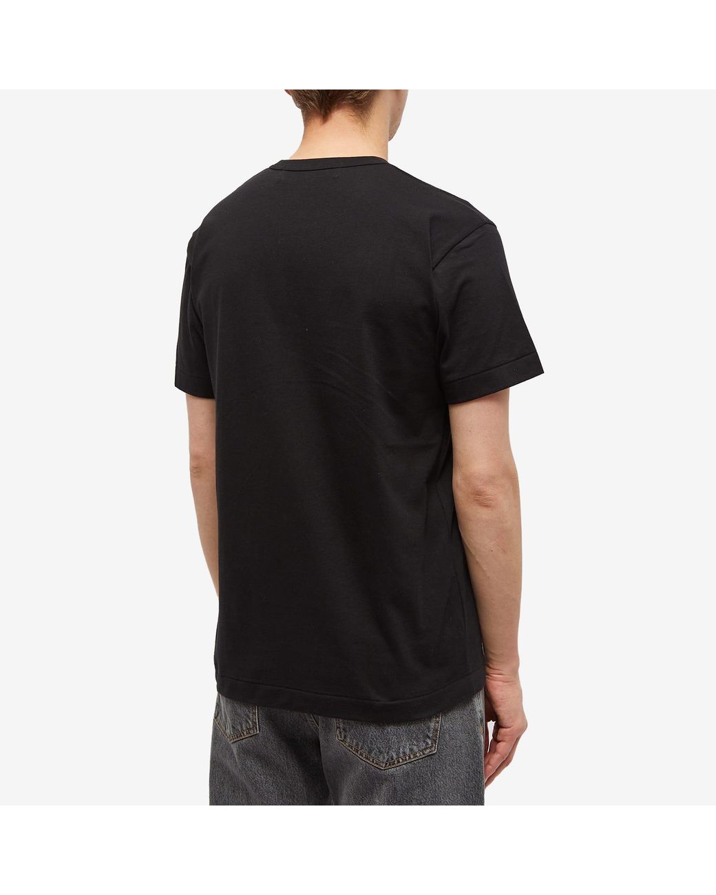 COMME DES GARÇONS PLAY Black Invader T-Shirt for men