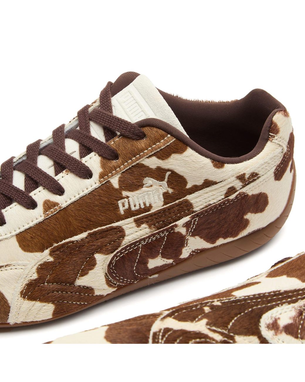 PUMA Brown Speedcat Cow Print W Sneaker