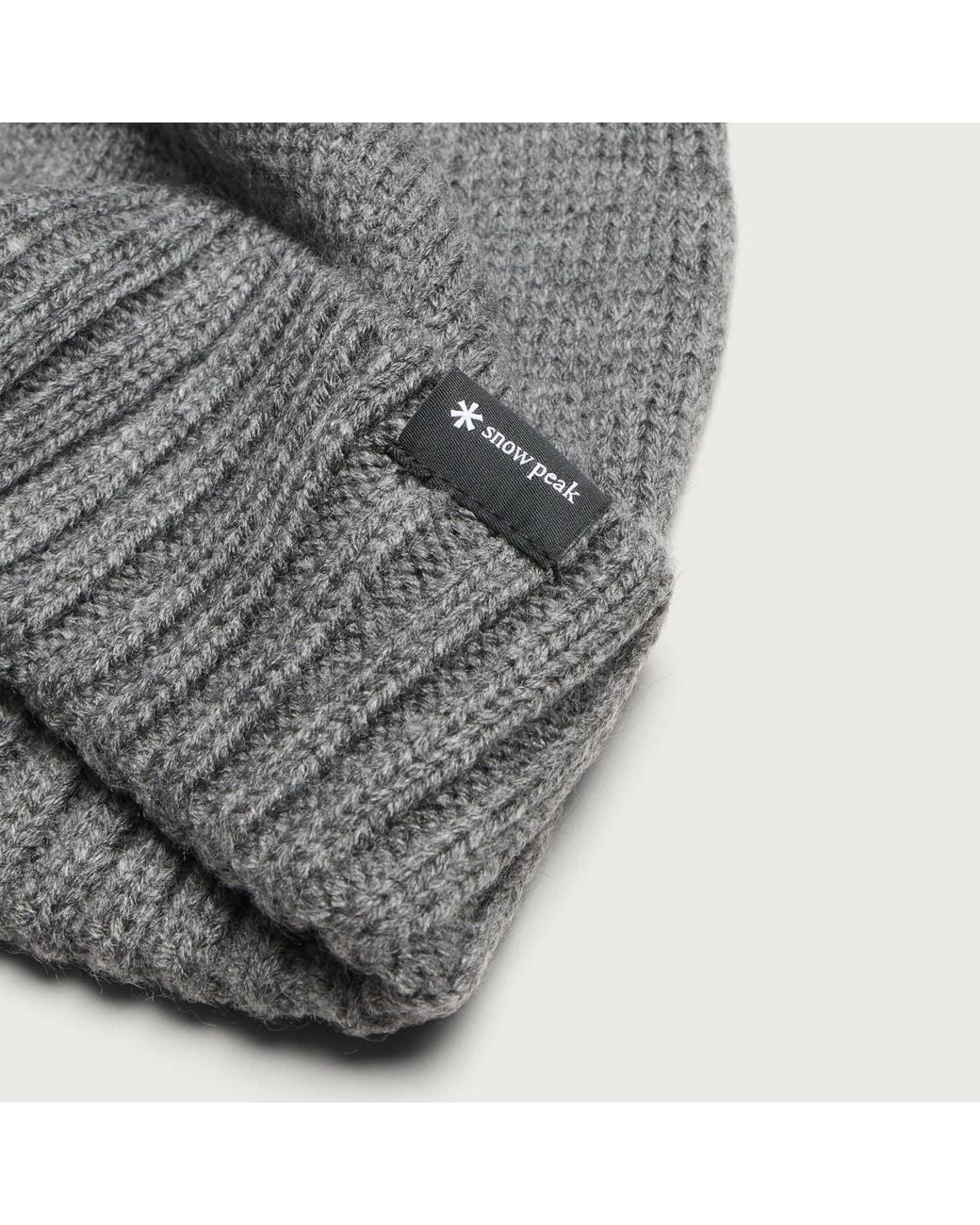 Snow Peak Gray New Standard Knit Cap for men