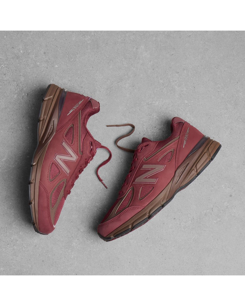 New Balance Red U990Lv4 Made