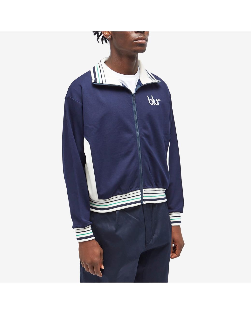 Flagstuff X Blur Track Jacket in Blue for Men | Lyst Australia