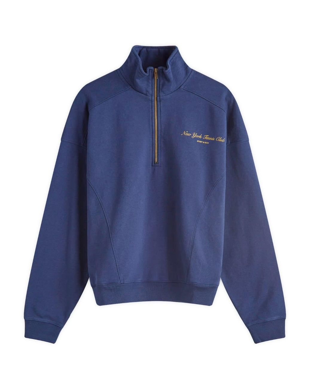 ★Sporty & Rich★ New York Tennis Club Sweatshirt Navy CR971 NY Tennis Club Cropped Hoodie - Navy/White – Sporty & Rich