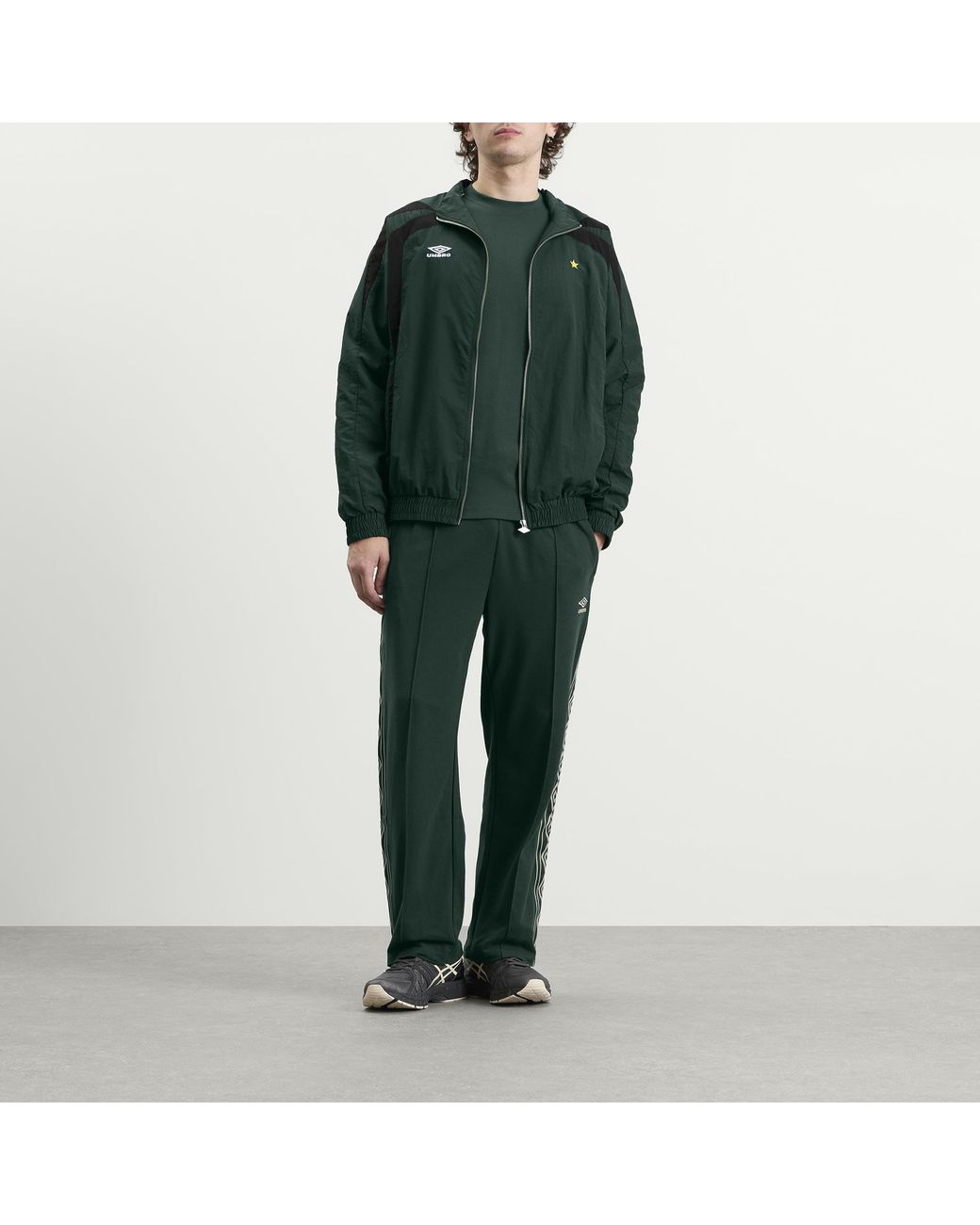 Umbro Green Relaxed Track Jacket for men