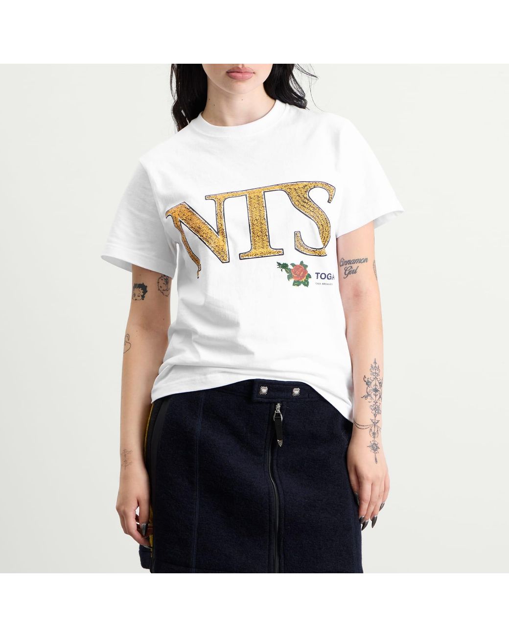 Toga White Toga X Nts Print T-Shirt