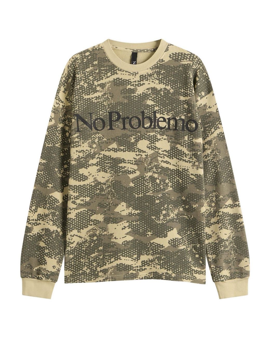No Problemo Green Forest Waffle Ls T-Shirt