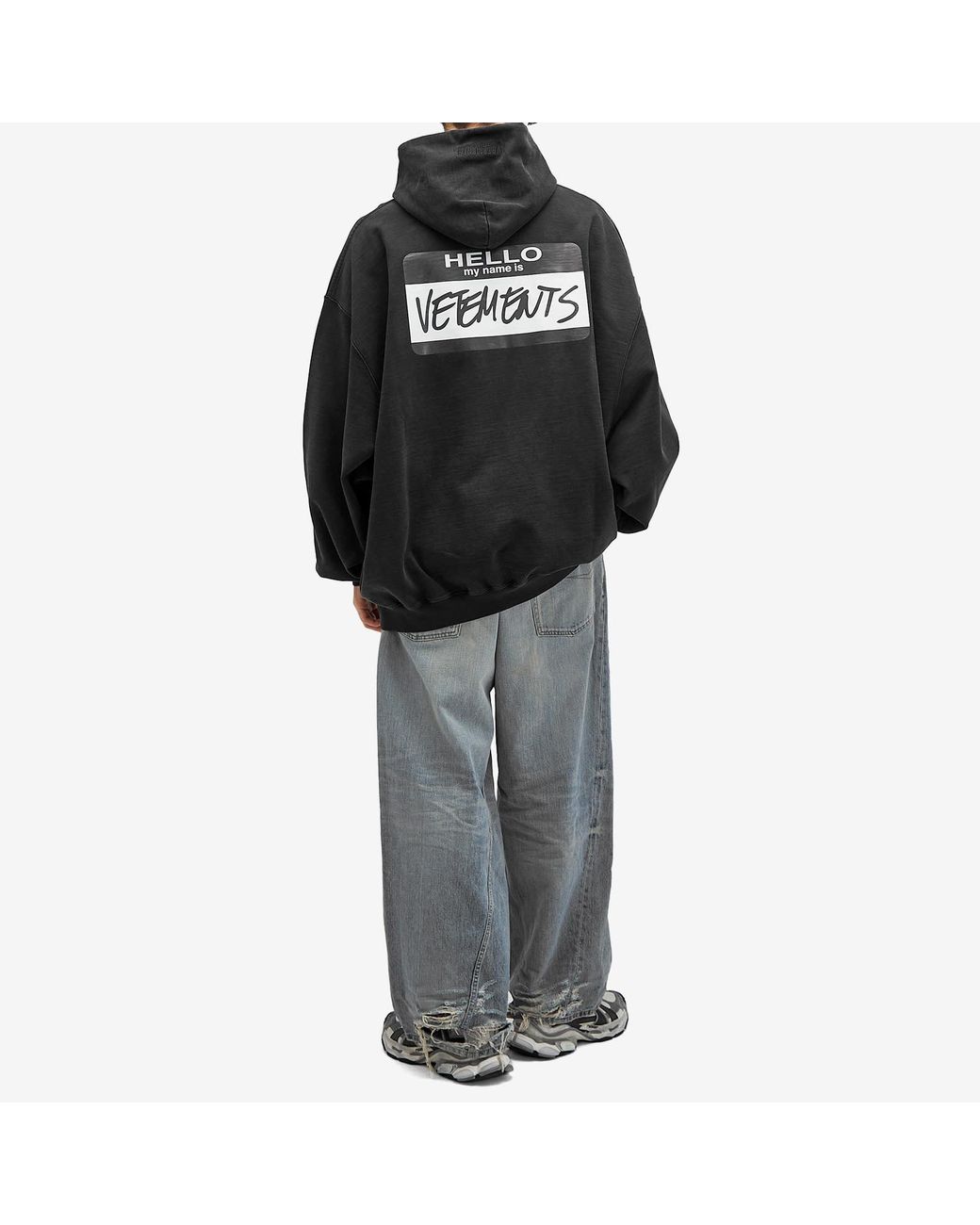 トップス VETEMENTS Hello my name is Hoodie Vetements Hello My Name Is Hoodie in Black for Men | Lyst Canada