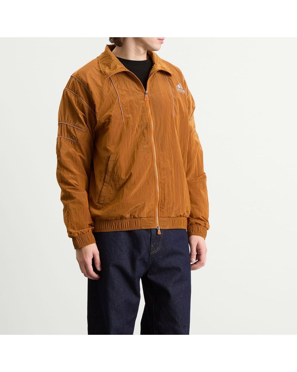 Adidas Brown Eqt Track Top for men