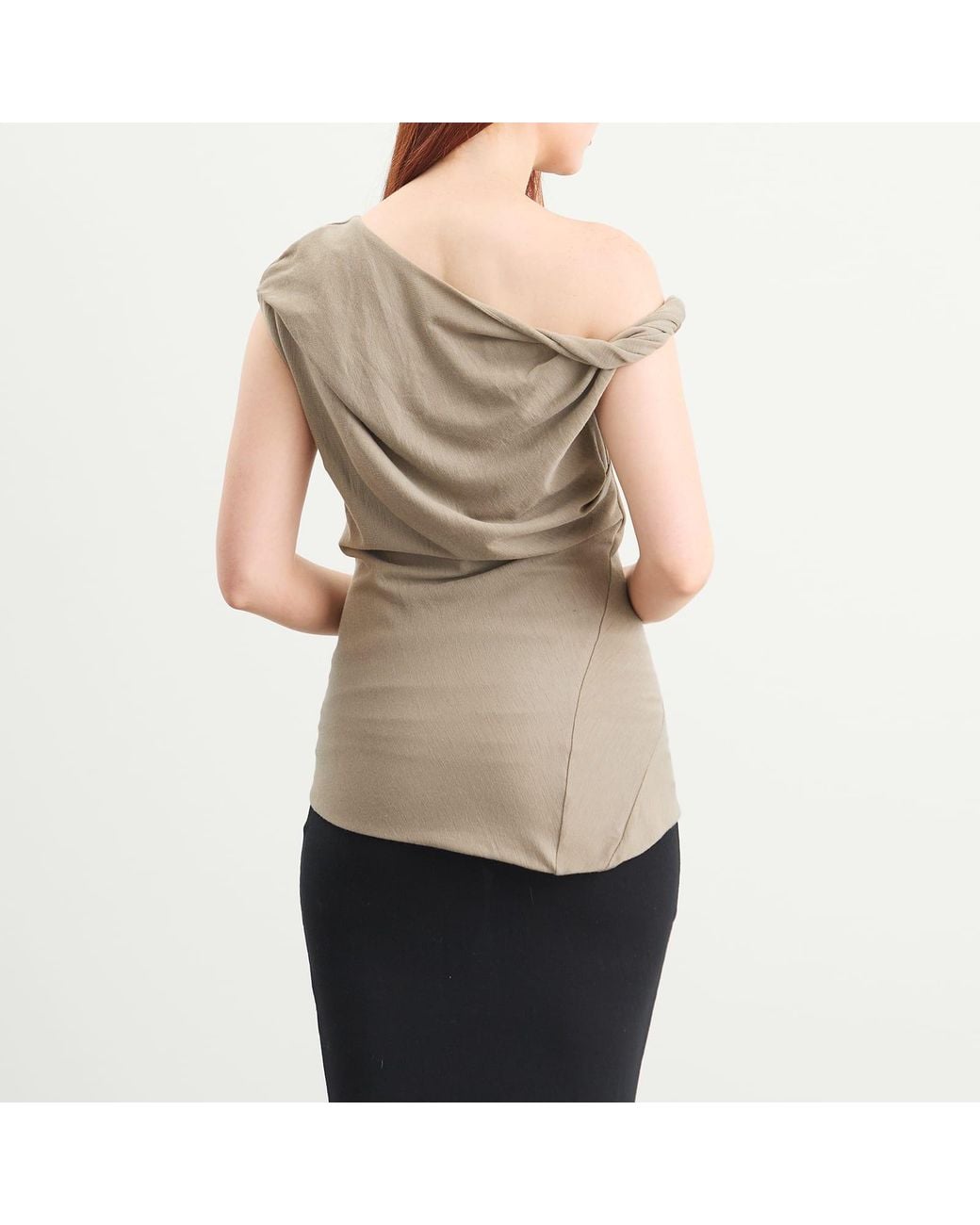 Entire studios Natural Jersey Twist Top