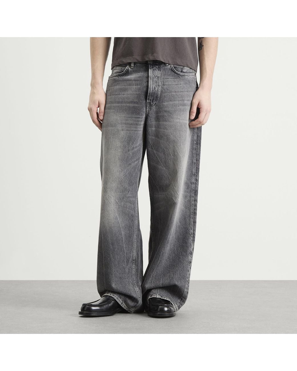 Acne Gray 1981 Gothik Wash Denim Jeans for men