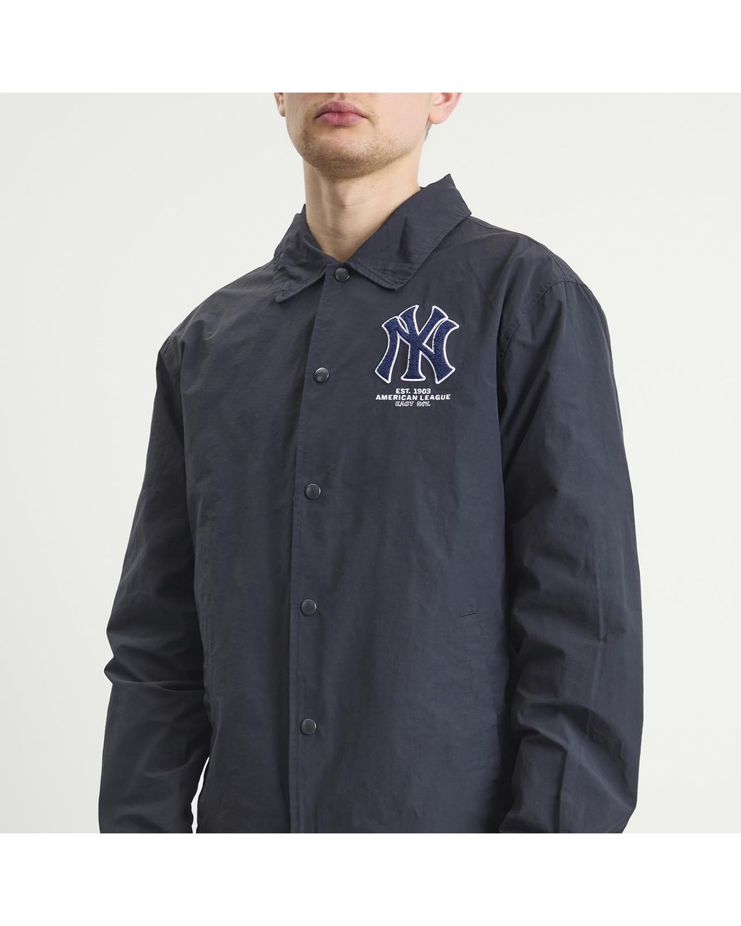 KTZ Blue Mlb New York Yankees Coaches Jacket for men