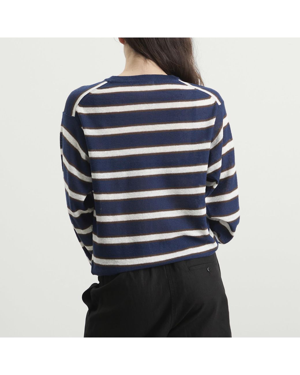 NOTHING WRITTEN Blue Stripe Jumper