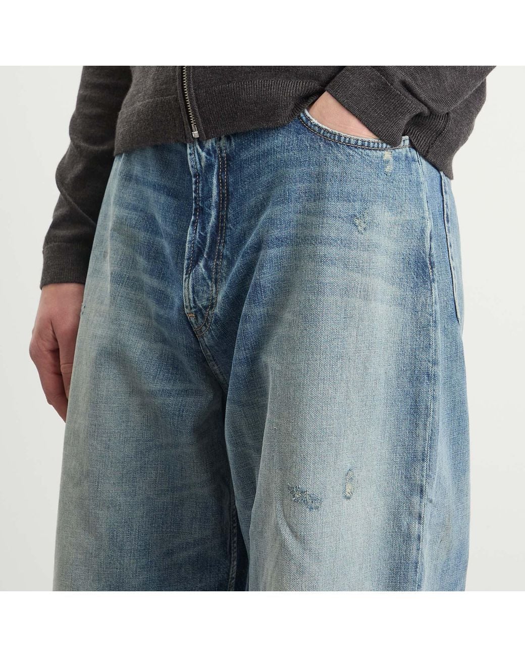 Acne Blue 2023 Daybreak Wash Wide Leg Jeans for men