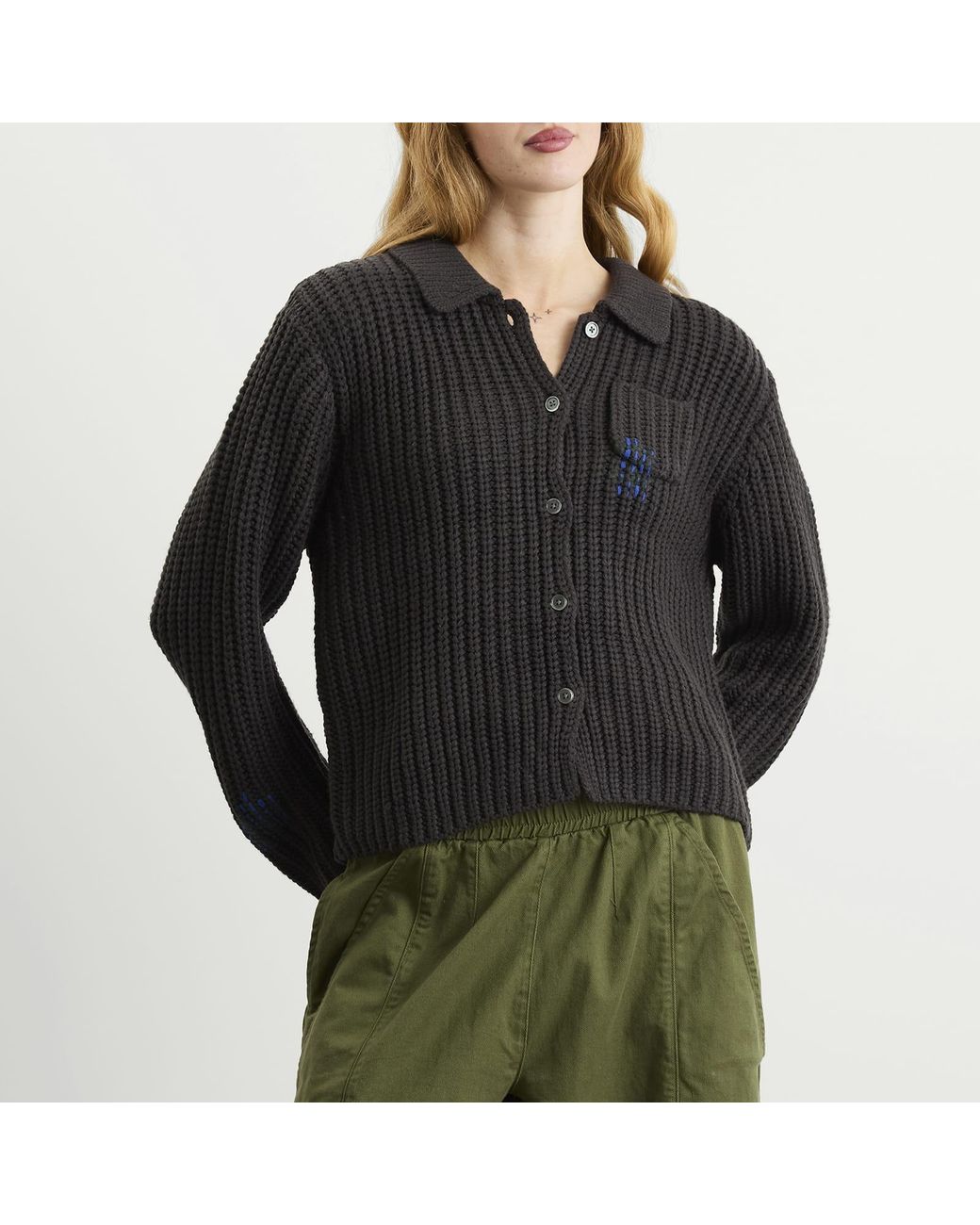 Obey Black Julian Button Down Sweater