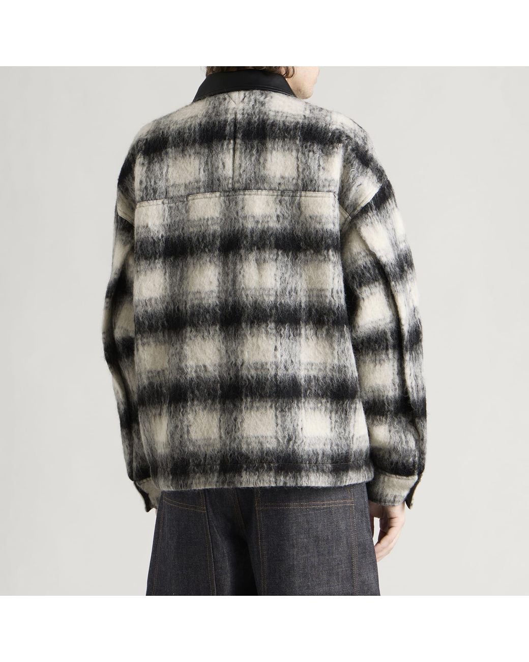 Entire studios Multicolor Fjord Alpaca Check Shirt Jacket for men