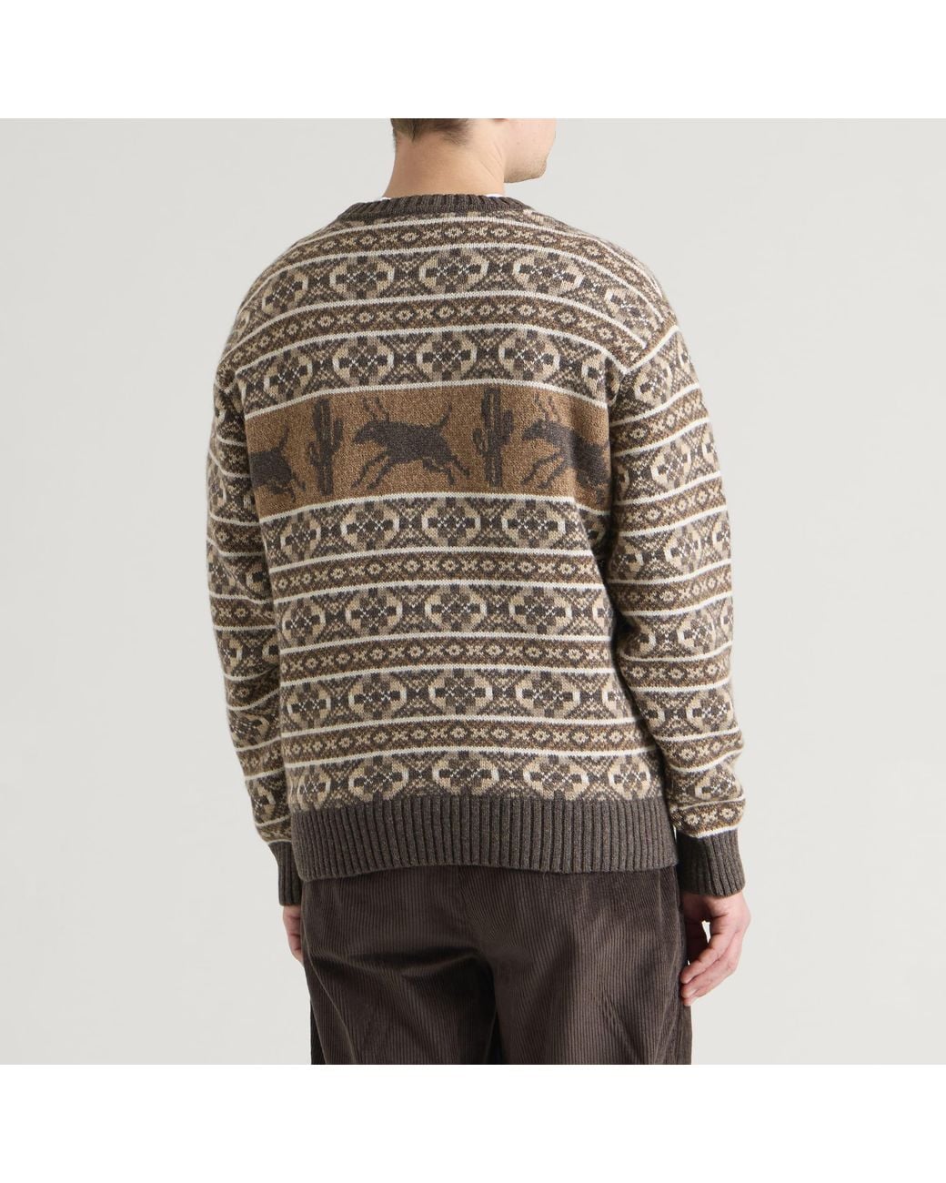 by Parra Brown Cactus Bull Jumper for men