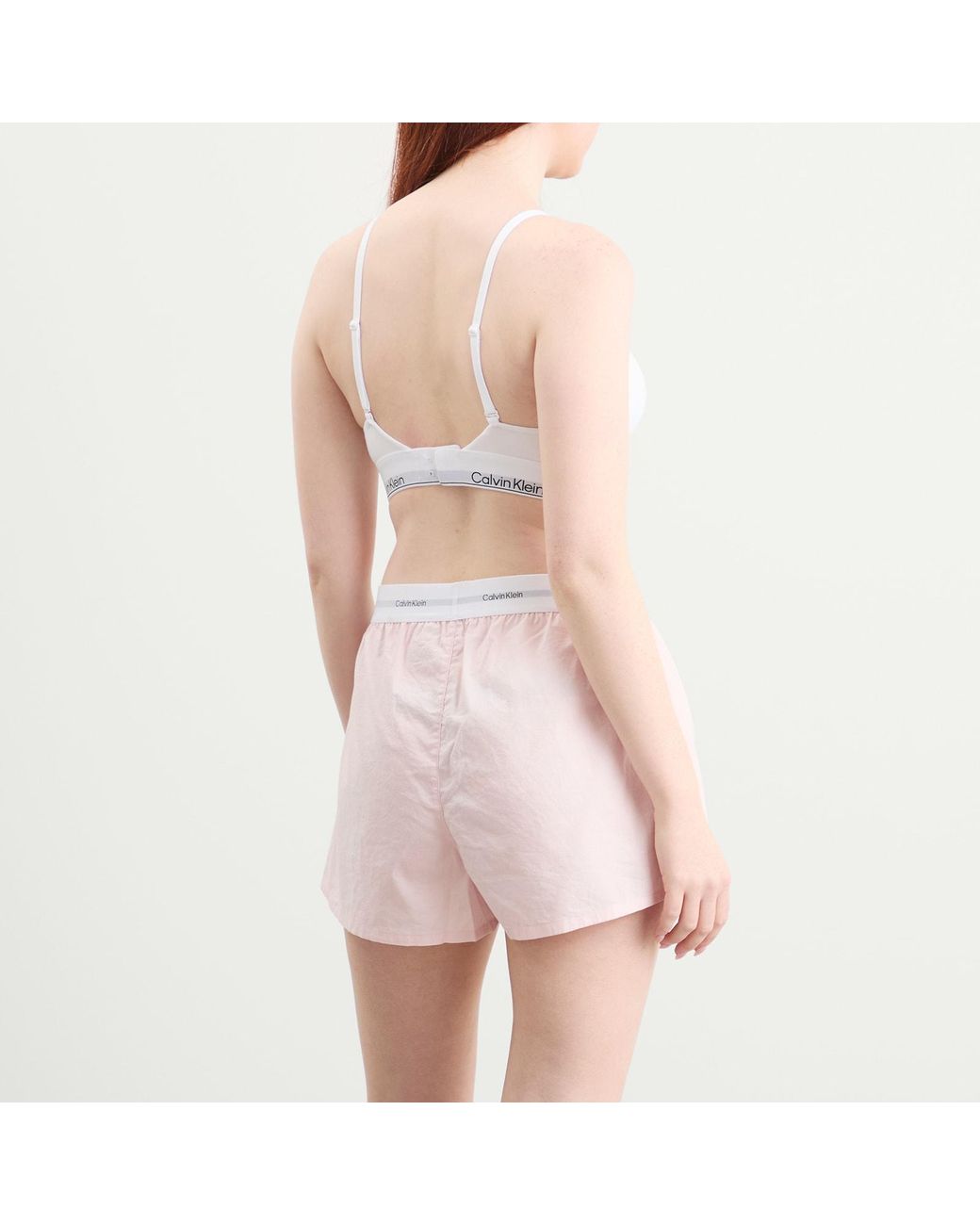 Calvin Klein White Icon Lightly Lined Triangle Bra