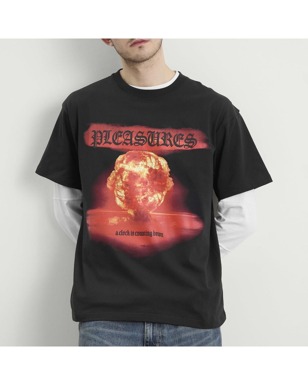 Pleasures Black Quarrel T-Shirt for men