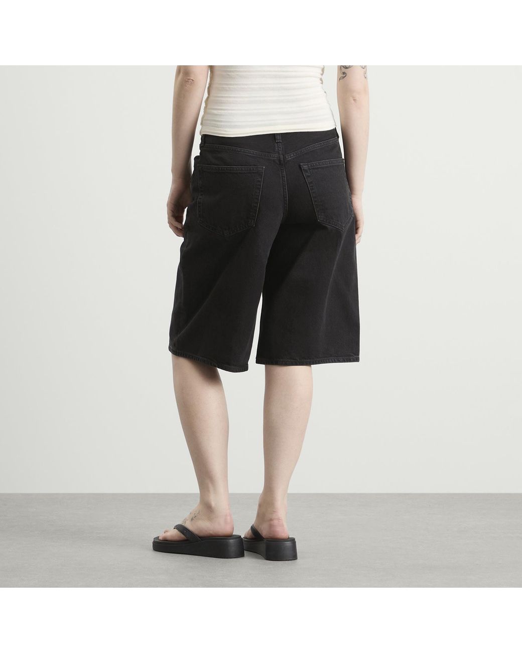 Agolde Black Ramona Short