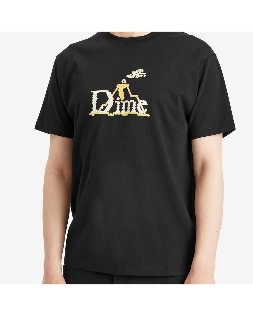Dime Black Classic Lightbright T-Shirt for men