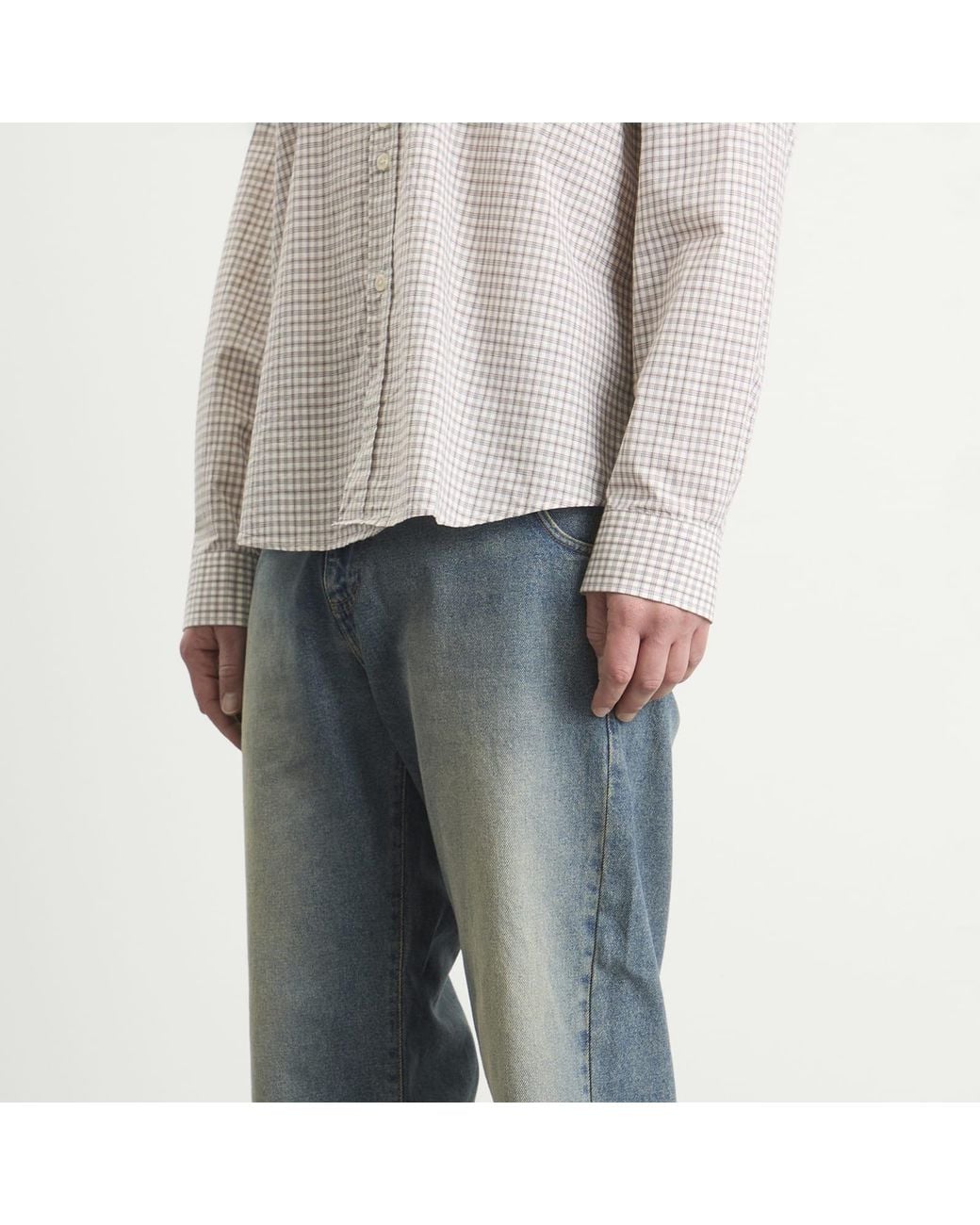 mfpen Blue Straight Cut Jeans for men